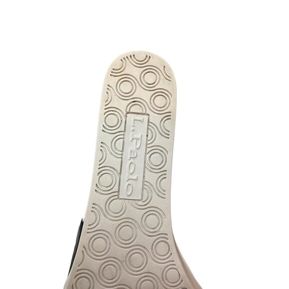 LINEA PAOLO BOOTIES 8.5 M Black Hidden Wedge Sneaker Zip Lace Up Street Style - Picture 15 of 15